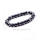 Hematite 8mm Beaded Bracelet Charm Stainless Steel Alloy Bracelet for Men